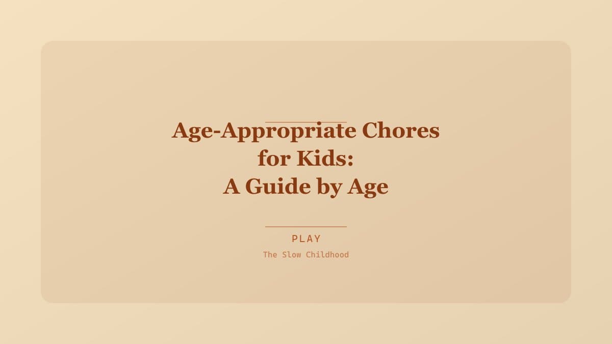 Child helping with age-appropriate household chores