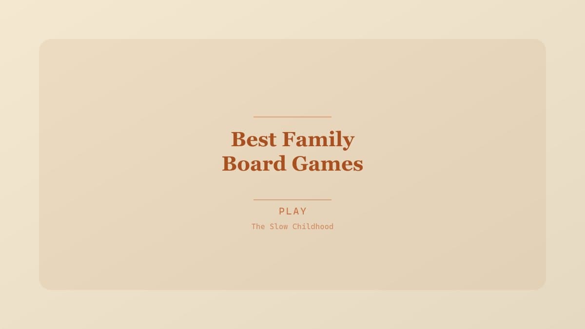 Family gathered around a table playing a board game together
