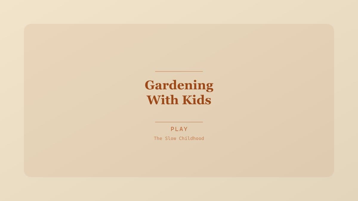 Child watering plants in a small raised garden bed