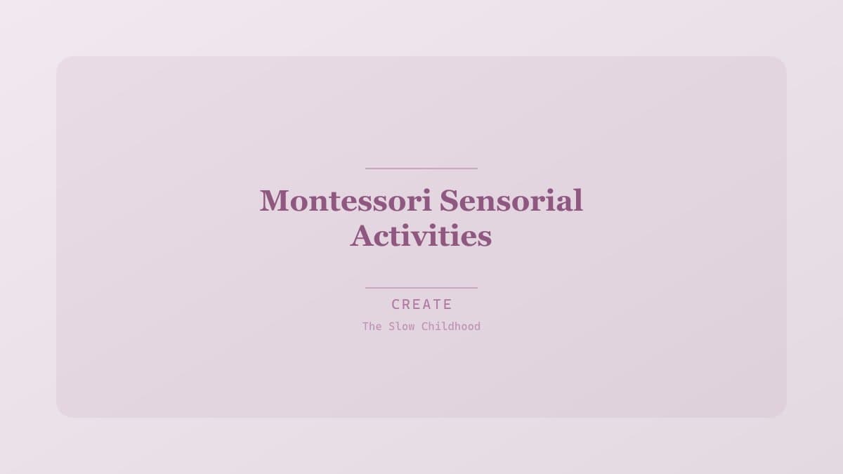 Child sorting fabric squares by texture on a wooden tray