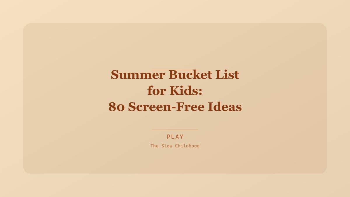 Kids enjoying outdoor summer activities